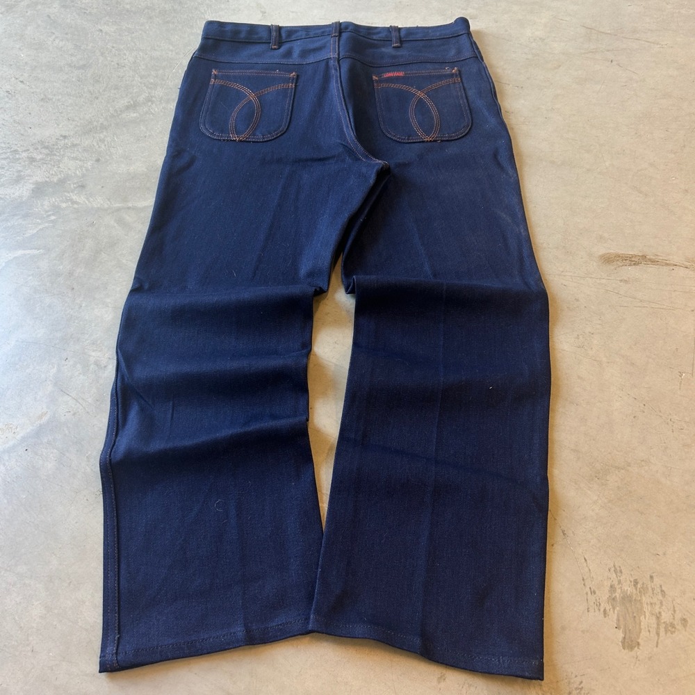 Vintage Long Haul Mens Dark Wash Denim Jeans Made in USA 75961A 36x30